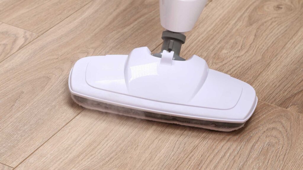 Use Pads for Protection in vacubumper brush clean wooden floor.