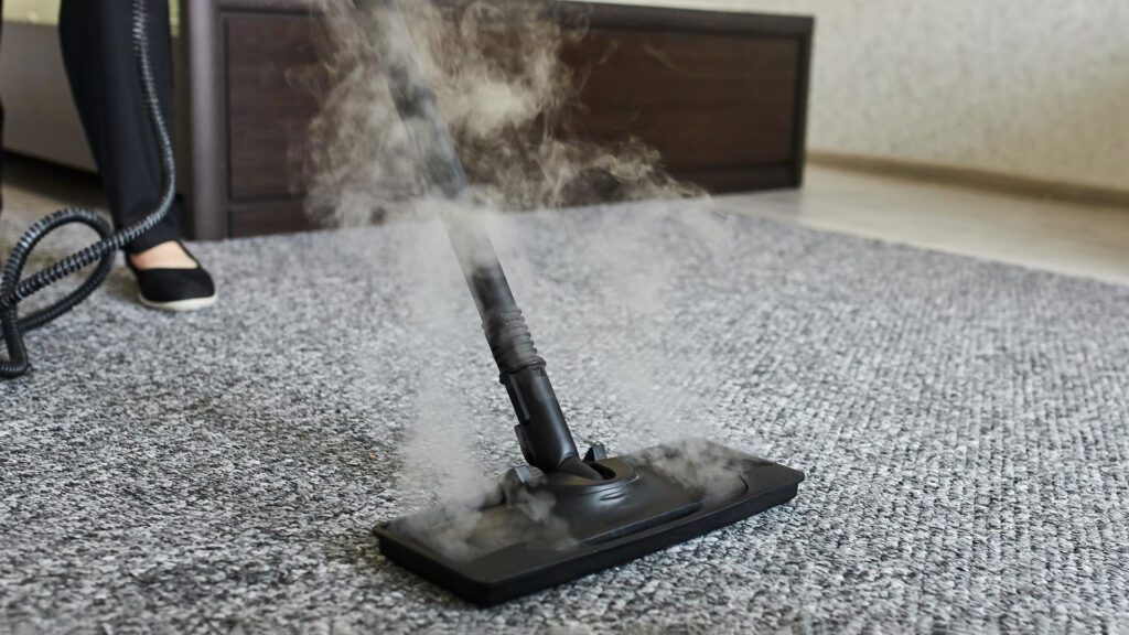 heating and cleaning the carpet