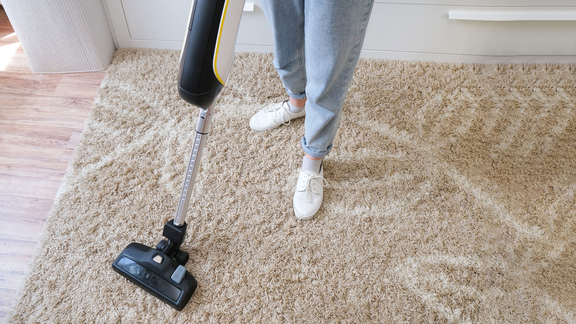 vacuuming wool carpet