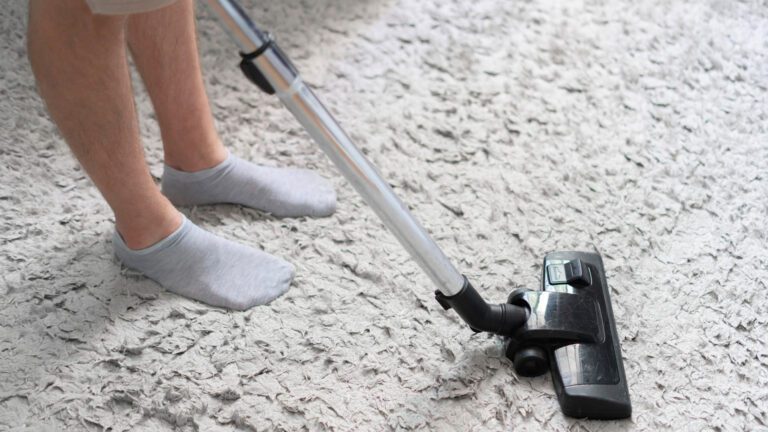 vacuuming wool carpet